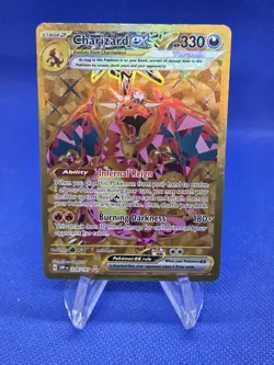 Pokemon SV03 Obsidian Flames Charizard ex 228/197 Gold Hyper Rare NM - Image 1