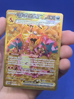 Pokemon SV03 Obsidian Flames Charizard ex 228/197 Gold Hyper Rare NM - Image 2
