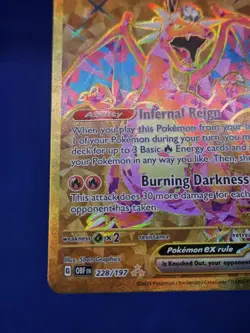 Pokemon SV03 Obsidian Flames Charizard ex 228/197 Gold Hyper Rare NM - Image 5