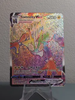 Pokemon Toxtricity VMAX (Secret) 196/192 Swsh02: Rebel Clash Holo MINT - Image 1