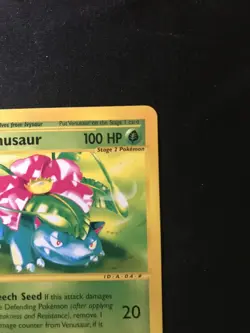 Venusaur Non Holo Rare 67/165 Pokemon Expedition NM - Image 4