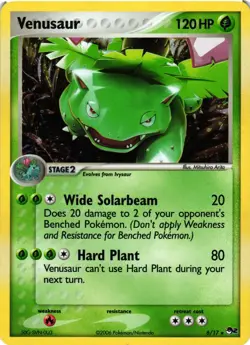 Pokemon TCG Venusaur 6/17 Holo Rare POP Series 2 MP/HP - Image 1