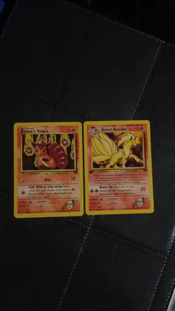 Pokemon TCG Blaine's Vulpix & Ninetales 1s edition Gym Challenge Lot Wizards - Image 1