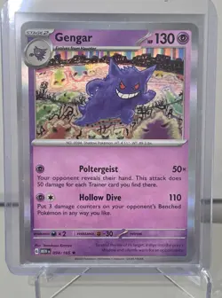 Gengar 094/165 Scarlet & Violet 151 Pokemon Reverse Holo Foil Rare - Image 1
