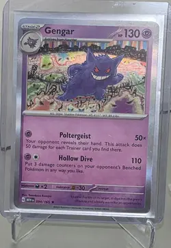 Gengar 094/165 Scarlet & Violet 151 Pokemon Reverse Holo Foil Rare - Image 4