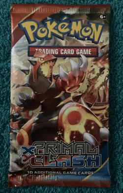 Pokemon Primal Clash XY Booster Pack Factory Sealed Groudon Art 820650109485 - Image 1