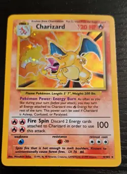 Pokemon TCG Charizard Base Set 4/102 Holo 1999-2000 Wizards Base Set... - Image 1