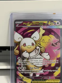 Pokemon Mega Audino EX 253/217 ASC Full Art Ultra Rare Holo Nintendo Hero - Image 5