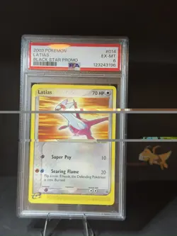 Pokemon TCG 2003 Latias #014 PSA 6 & Latios #015 PSA 8 Black Star Promo Sequent - Image 2