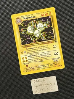 Pokemon WOTC Fossil Set - Magneton - 26/62 - Non Holo Rare - Unlimited Ed - NM - Image 3