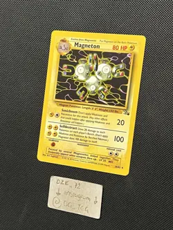 Pokemon WOTC Fossil Set - Magneton - 26/62 - Non Holo Rare - Unlimited Ed - NM - Image 4