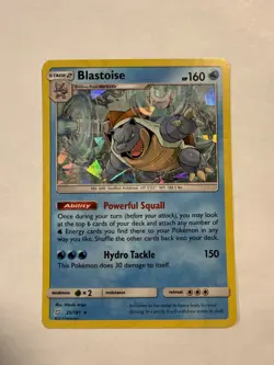 Blastoise 25/181 Team Up Holo Rare NM Pokemon TCG Sun Moon 2019 - Image 1