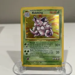Nidoking 11/102 Base Set Unlimited (1999) Holo Rare Vintage WOTC Pokemon TCG - Image 1