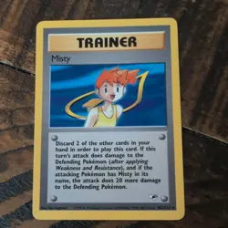 Pokemon TCG - Misty Rare 102/132 - Gym Heroes - LP/NM - Image 1