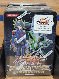 YUGIOH 2011 YUSEI DUELIST PACK COLLECTION TIN (4 BOOSTERS) FACTORY SEALED NEW - Image 1
