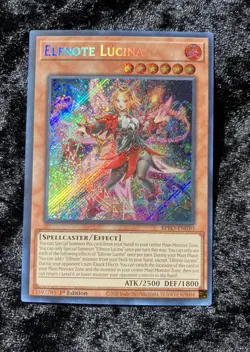 Elfnote Lucina BPRO-EN010 Secret Rare Burst Protocol 1st Edition Yugioh NM! - Image 1