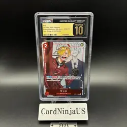 CGC PRISTINE 10 Sanji OP01-013 Promo 25th Anniversary Edition ONE PIECE Card 98 - Image 1