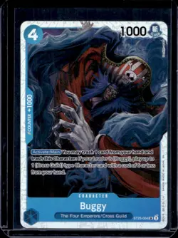 2025 One Piece Starter Set Buggy Blue Foil Super Rare #ST25-004 - Image 1
