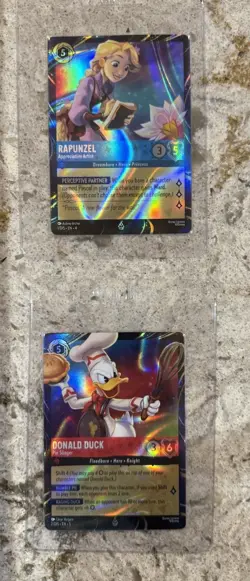 2026 Disney Parks Lorcana Exclusive Mickey & Minnie Foil Playmat + EPCOT Cards - Image 2