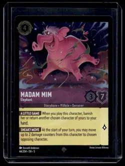 Disney Lorcana Shimmering Skies Madam Mim Elephant Foil 44/204 - Image 1