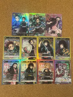 union arena DEMON SLAYER card Foil Holo anime card 11set - Image 1