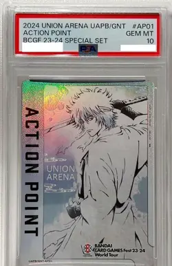 PSA 10 Sakata Gintoki UNION ARENA CARD Gintama Shiroyasha Action Point Japan - Image 1