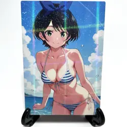 Rent-A-Girlfriend Ruka Sarashina Sexy Anime Waifu Girl Goddess Story Art Card - Image 1