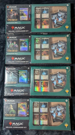Magic The Gathering Lord Of The Rings Deluxe Commander Kit/Deck, Lot/Set of 4!! - Image 1