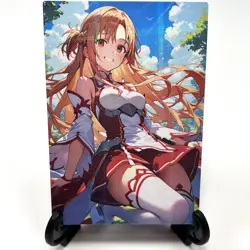 Sword Art Online Asuna Sexy Anime Waifu Girl Doujin Lewd Goddess Story Art Card - Image 2