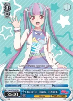 Cheerful Smile, PAREO - BD/W73-E078 - U Near Mint Weiss Schwarz BanG Dream! Vol. - Image 1