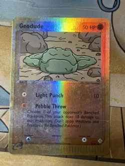 Pokemon TCG Geodude 55/97 EX Dragon Reverse Holo Vintage Card WOTC EX Series! - Image 1