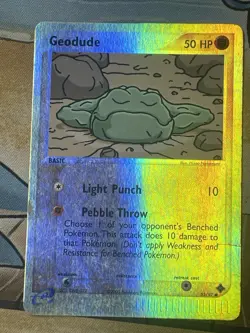 Pokemon TCG Geodude 55/97 EX Dragon Reverse Holo Vintage Card WOTC EX Series! - Image 2