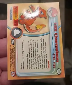 Charmeleon #05 - NM- Non-Holo - SERIES 1 - TOPPS POKEMON CARD - Image 5