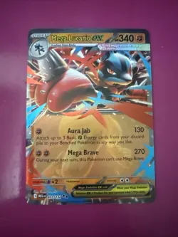 Mega Lucario EX 077/132 Full Art NM/M Mega Evolution Pokemon Card - Image 1