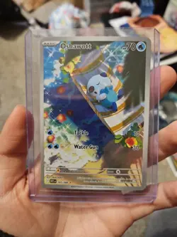 Oshawott 105/086 Illustration Rare Sv: White Flare Holo NM/M Pokemon Card TCG - Image 1