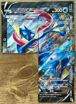 Pokemon TCG Greninja V Union SWSH155 SWSH156 SWSH158 Holo Rare Card Lot 3/4 - Image 1
