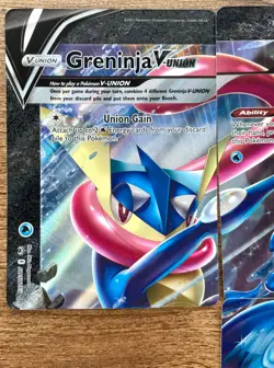 Pokemon TCG Greninja V Union SWSH155 SWSH156 SWSH158 Holo Rare Card Lot 3/4 - Image 2