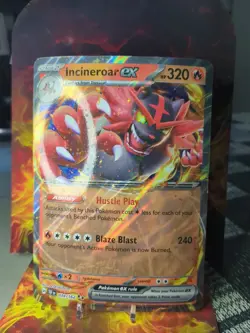 Pokemon Incineroar EX 034/162 Oversize Jumbo Official Card - Image 1