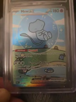 CGC 9.5 Mew ex SIR Paldean Fates 232/091 SV PAF EN Pokemon Card Shining Bubble - Image 2