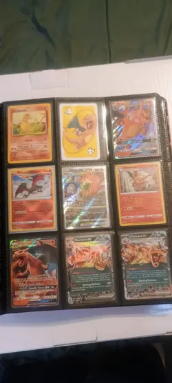 Pokemon Card Collection Charizard Binder, Pikachu, Mewtwo Vintage - Image 1