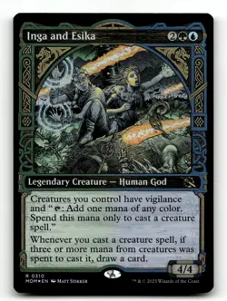 Inga and Esika (Showcase) 310 Foil R March of the Machine - Image 1