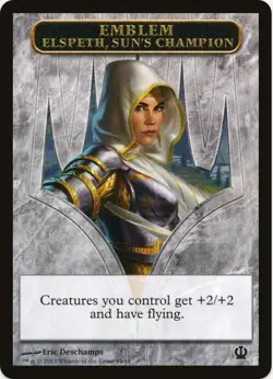 1 x Elspeth, Sun's Champion Emblem - Theros - LP - MTG - Image 1