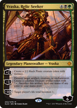 Vraska, Relic Seeker #232 (Damaged) Ixalan XLN Magic MTG - Image 1