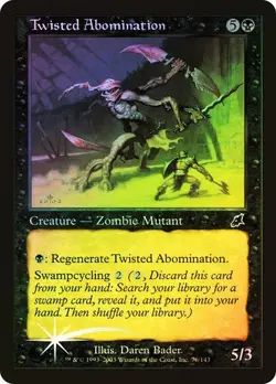 Scourge MTG FOIL Twisted Abomination Magic - Image 1
