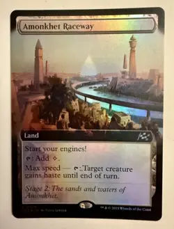 Amonkhet Raceway (Extended Art) [Aetherdrift] Foil Near Mint Magic MTG DFT - Image 1