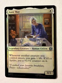 x1 Aunt May FOIL SPM Spider-Man MTG 3 M/NM 1x - Image 1