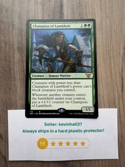 Champion of Lambholt - 1x #115 (NM) Kamigawa Neon Dynasty NEC Magic MTG - Image 1