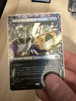 Don & Leo, Problem Solvers (Showcase Foil) Rare MTG Ninja Turtles - Image 1