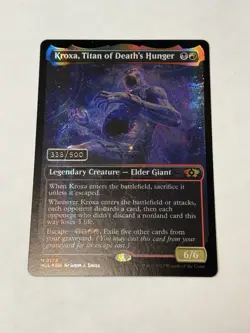 Magic the Gathering Kroxa, Titan of Death's Hunger Serial Numbered 338/500 - Image 1