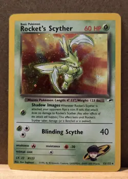 Rocket's Scyther Gym Heroes 13/132 Rare Holo MP - ungraded Pokemon Card - Image 1